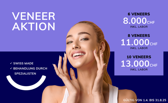 Aktionspreise Veneers, Zahnarzt Zürich, finest smile